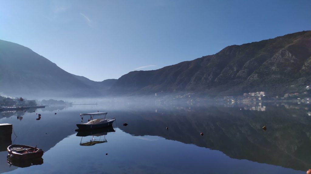 Morning in stunning Kotor bay view