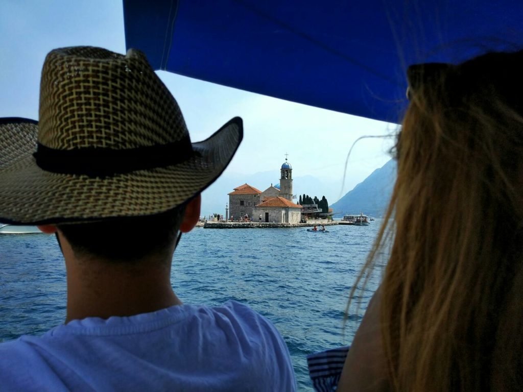 Our lady of the Rock from sailing boat