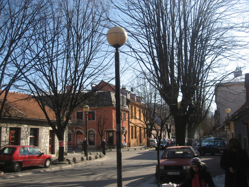 Streets in Old royal capital Cetinje